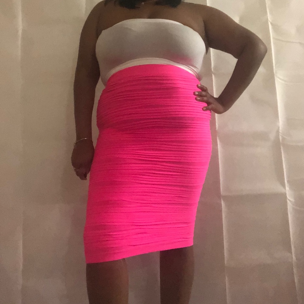 Neon BodyCon Skirt
